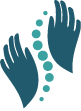Spine and hands icon